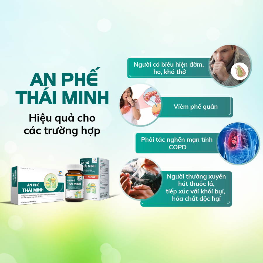 An Phế Thái Minh - Giải pháp thế hệ mới cho đờm, ho, khó thở